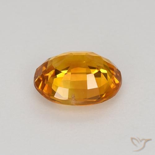 0.80克拉天然蓝宝石，椭圆形，VVS