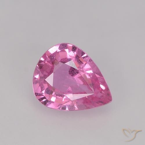 0.61ct 天然 中粉红色 蓝宝石, 梨形, VS