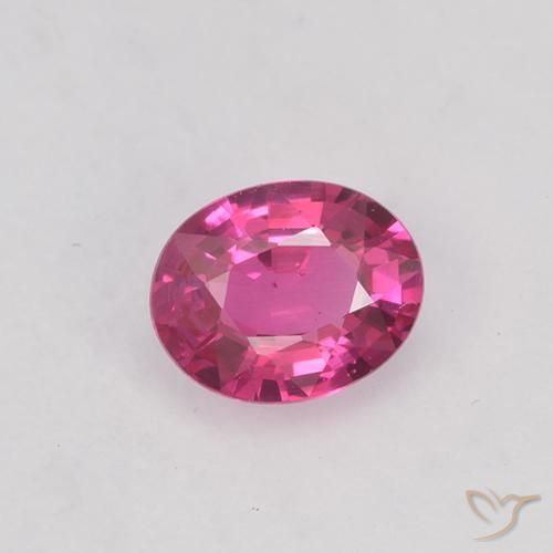 0.42ct 天然 艳粉色 蓝宝石, 椭圆形, VVS-VS
