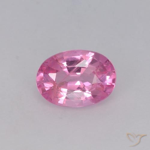 0.65ct 天然 泡泡糖粉色 蓝宝石, 椭圆形, VVS-VS