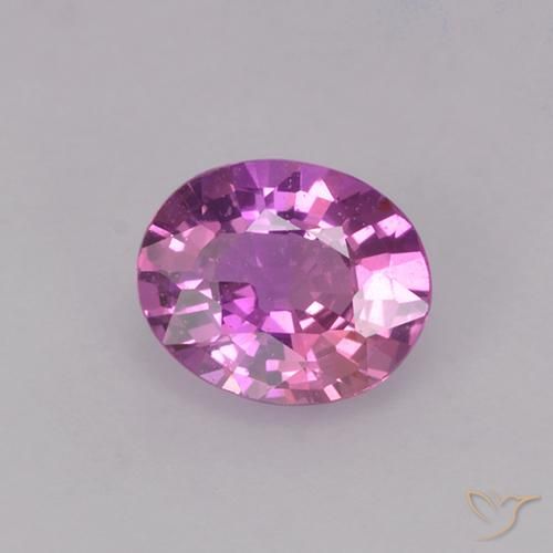 0.79ct 天然 深粉紫 蓝宝石, 椭圆形, VVS-VS