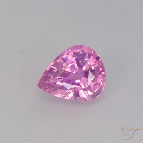 0.62ct 天然 中粉红色 蓝宝石, 梨形, VVS