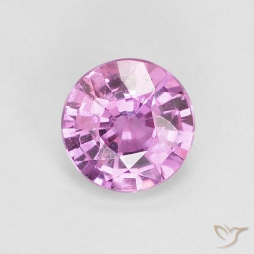 0.54ct 天然 红紫色 蓝宝石, 圆形的, VVS-VS