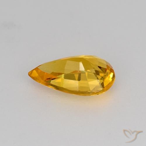 0.64克拉天然蓝宝石，梨形，VVS