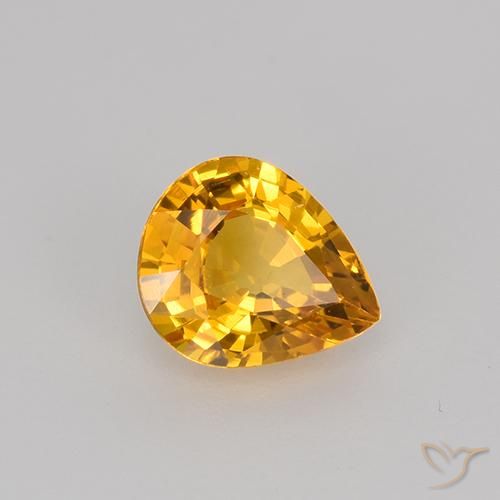 0.70克拉天然蓝宝石，梨形，VVS