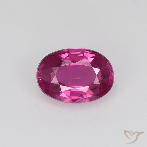 0.52ct 天然 品红色-粉红色 蓝宝石, 椭圆形, VVS-VS