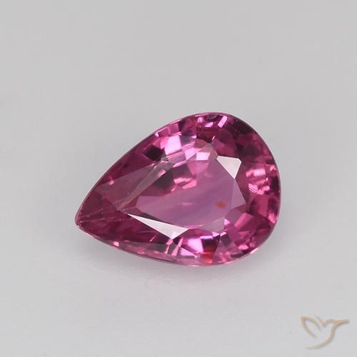 0.58ct 天然 中紫色 蓝宝石, 梨形, VVS-VS