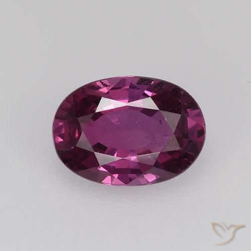 0.73ct 天然 暗紫色 蓝宝石, 椭圆形, VVS-VS