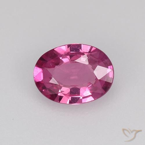 0.60ct 天然 中紫色 蓝宝石, 椭圆形, VVS-VS