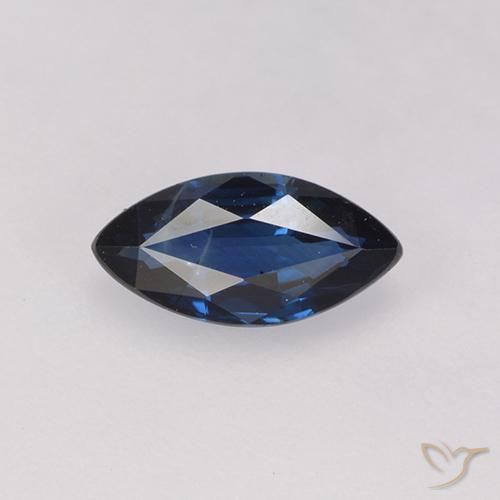0.71ct 天然 暮光蓝 蓝宝石, 榄尖形, VS
