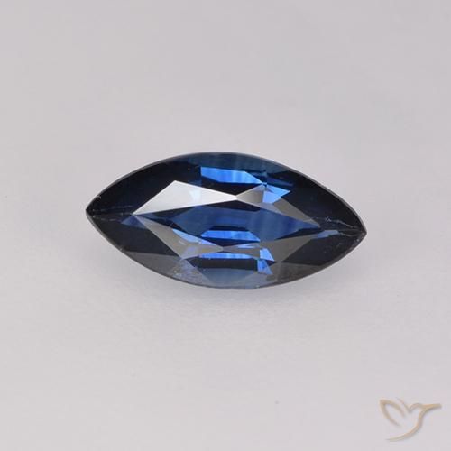 0.60ct 天然 暮光蓝 蓝宝石, 榄尖形, VVS-VS
