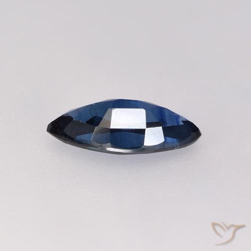 0.60克拉天然蓝宝石，榄尖形，VVS-VS