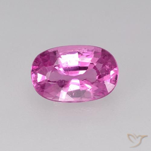 0.78ct 天然 亮粉紫 蓝宝石, 椭圆形, VVS-VS