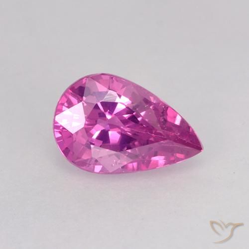 0.54ct 天然 深粉色 蓝宝石, 梨形, VVS-VS