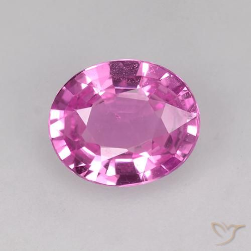 0.70ct 天然 深粉色 蓝宝石, 椭圆形, VVS-VS