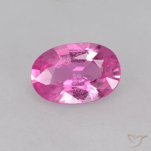 0.66ct 天然 深粉色 蓝宝石, 椭圆形, VS