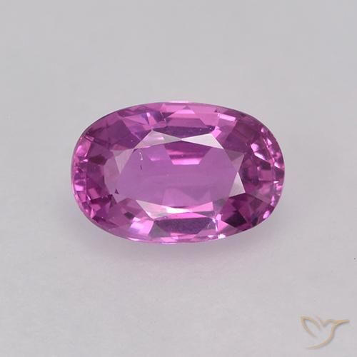 0.85ct 天然 亮洋红色 蓝宝石, 椭圆形, VVS