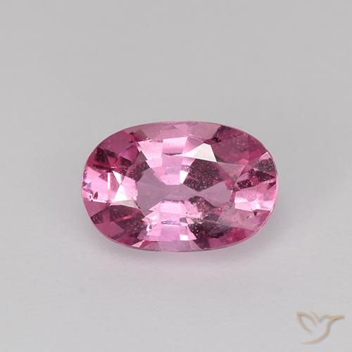 0.76ct 天然 深粉色 蓝宝石, 椭圆形, VS