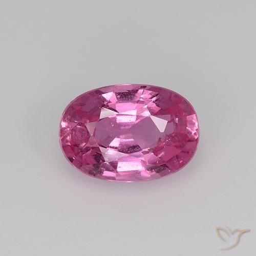 0.77ct 天然 中粉红色 蓝宝石, 椭圆形, VS
