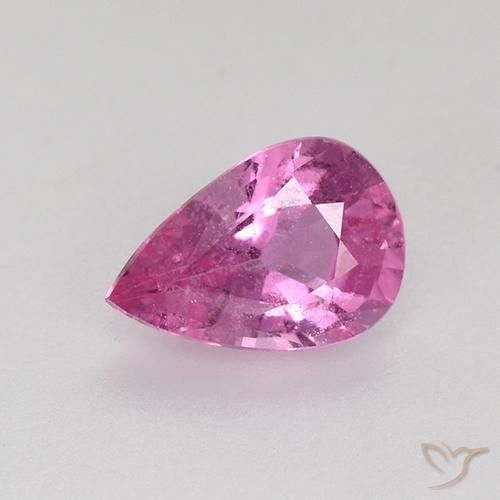 0.57ct 天然 中粉红色 蓝宝石, 梨形, VS