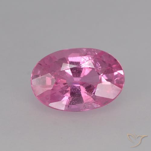 0.68ct 天然 深粉色 蓝宝石, 椭圆形, VVS-VS