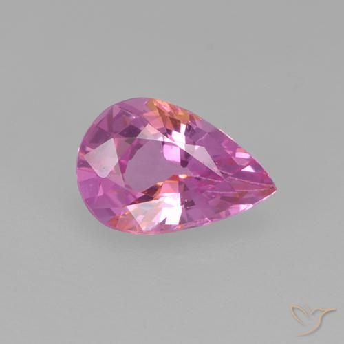 0.58ct 天然 深粉色 蓝宝石, 梨形, VVS-VS
