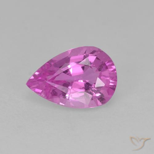 0.65ct 天然 中紫色 蓝宝石, 梨形, VVS-VS