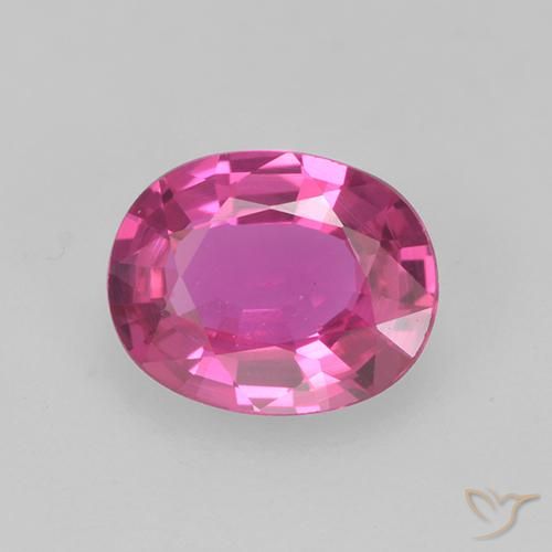 0.61ct 天然 深洋红色 蓝宝石, 椭圆形, VS