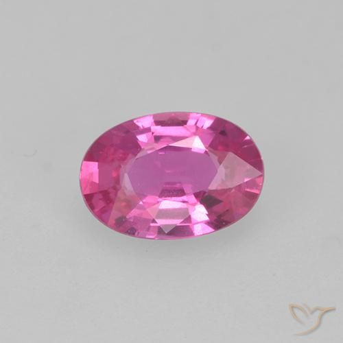 0.40ct 天然 深粉色 蓝宝石, 椭圆形, VS