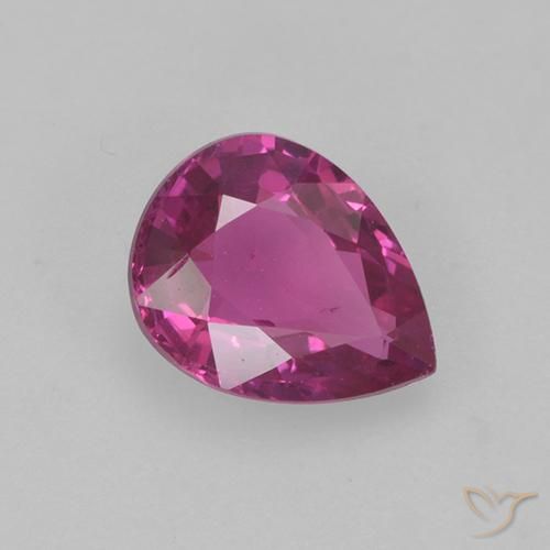 0.66ct 天然 品红色 蓝宝石, 梨形, VS