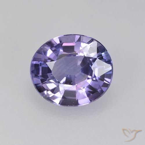 0.76ct 天然 茄子紫 蓝宝石, 椭圆形, VS