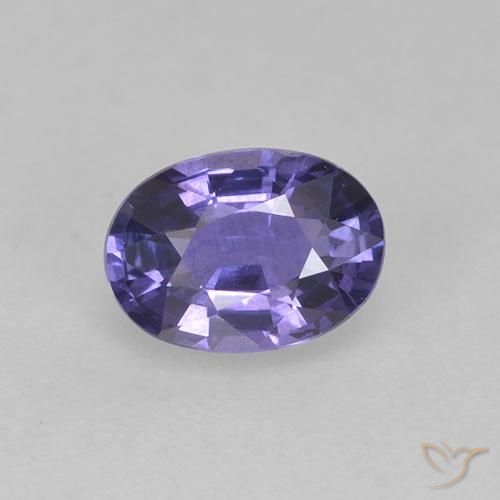 0.76ct 天然 深紫罗兰色 蓝宝石, 椭圆形, VS