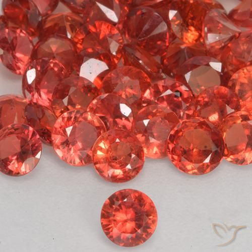 0.13ct 天然 中红 蓝宝石, 圆形的, VS