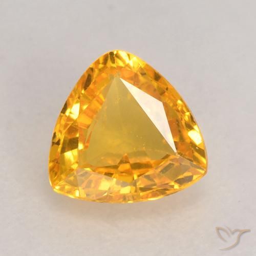 0.64ct 天然 中金 蓝宝石, 胖三角形, VVS-VS