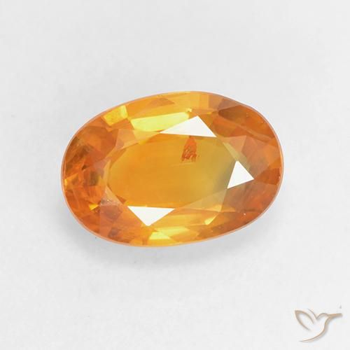 1.45ct 天然 中橙 蓝宝石, 椭圆形, VS-SI