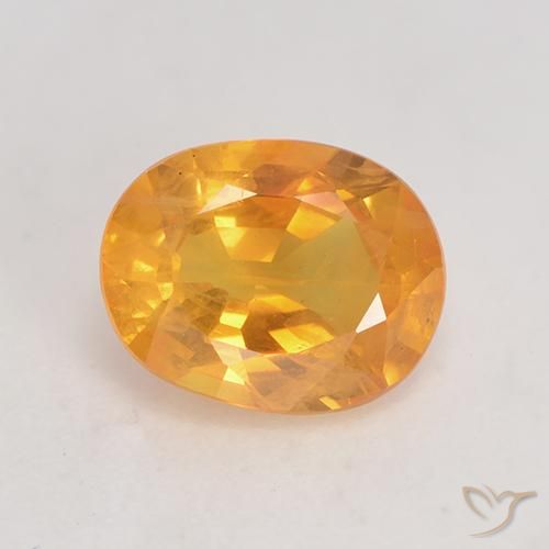 1.51ct 天然 中橙 蓝宝石, 椭圆形, VS-SI