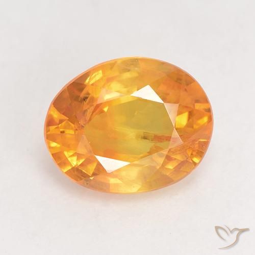 1.78ct 天然 中橙 蓝宝石, 椭圆形, VS-SI