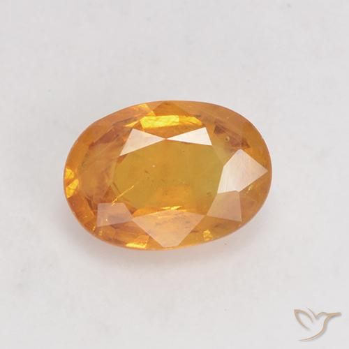 0.88ct 天然 中橙 蓝宝石, 椭圆形, VS-SI