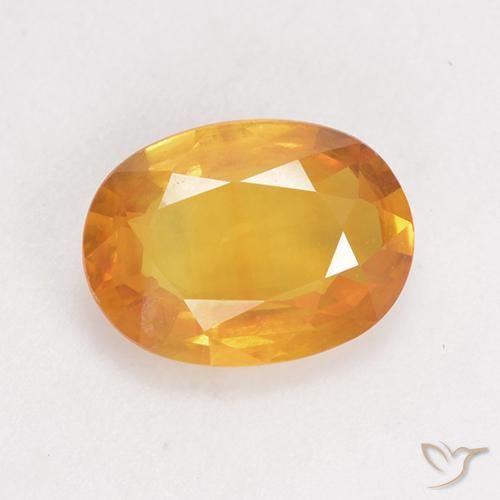 1.72ct 天然 中橙 蓝宝石, 椭圆形, VS