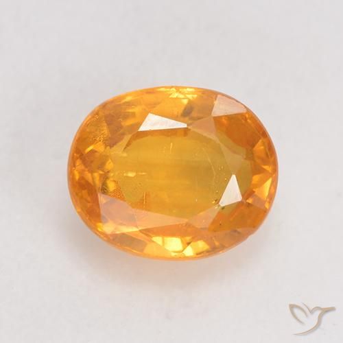 0.98ct 天然 中橙 蓝宝石, 椭圆形, VS-SI
