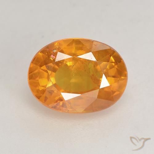 1.88ct 天然 深橙金 蓝宝石, 椭圆形, VS-SI