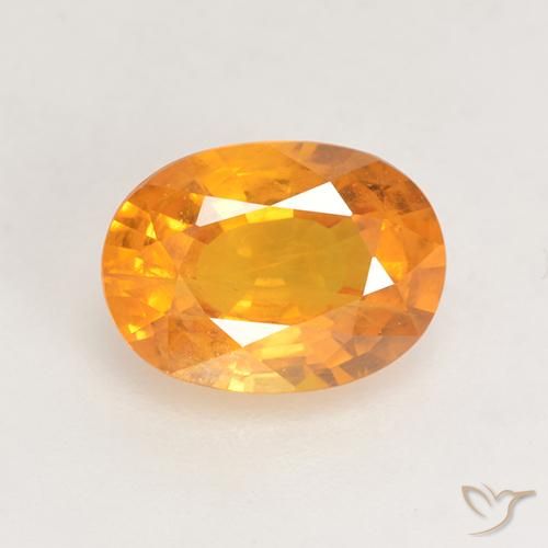1.58ct 天然 中橙 蓝宝石, 椭圆形, VS-SI