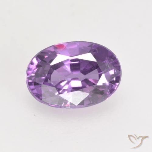 0.81ct 天然 紫色紫罗兰色 蓝宝石, 椭圆形, VVS-VS