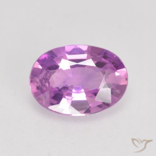 0.59ct 天然 深紫色 蓝宝石, 椭圆形, VVS-VS
