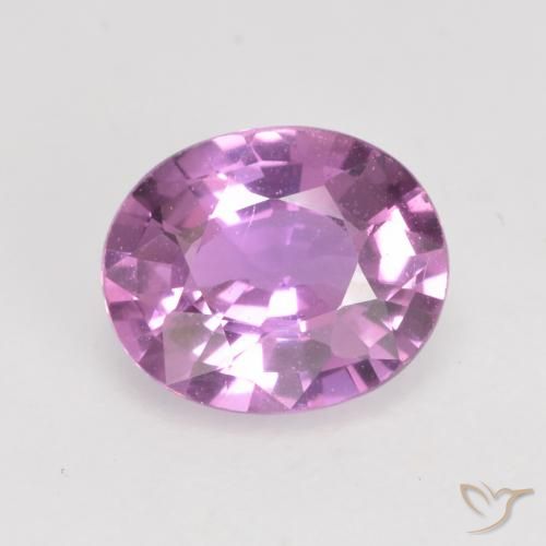0.76ct 天然 粉紫色 蓝宝石, 椭圆形, VVS-VS