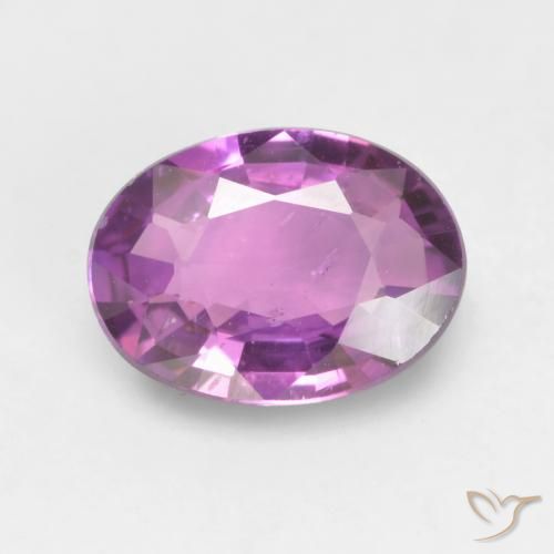 0.55ct 天然 电紫 蓝宝石, 椭圆形, VVS-VS