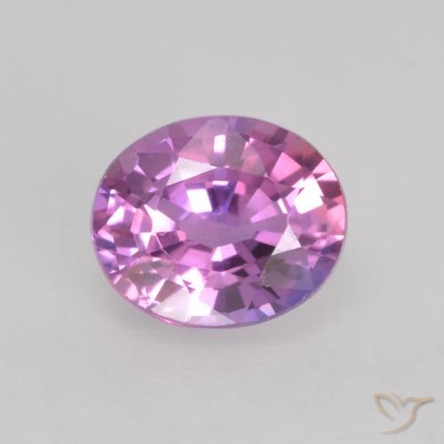 0.73ct 天然 粉紫色 蓝宝石, 椭圆形, VVS-VS