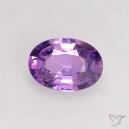 0.68ct 天然 深紫罗兰色 蓝宝石, 椭圆形, VVS