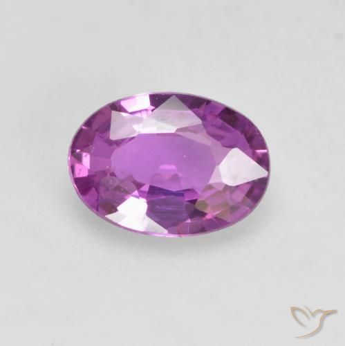 0.47ct 天然 深紫色 蓝宝石, 椭圆形, VVS-VS