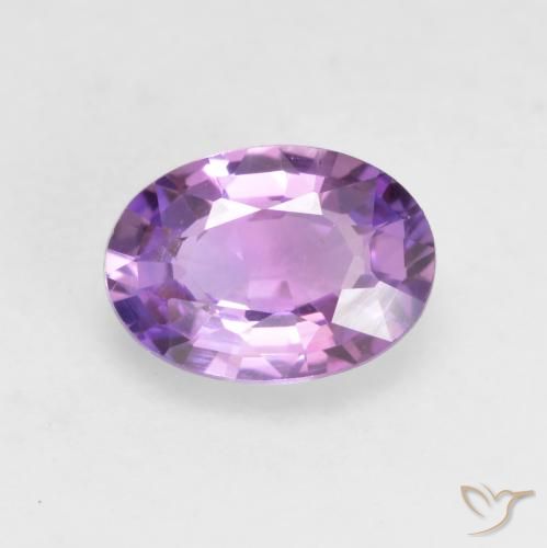 0.64ct 天然 浅紫色 蓝宝石, 椭圆形, VVS-VS